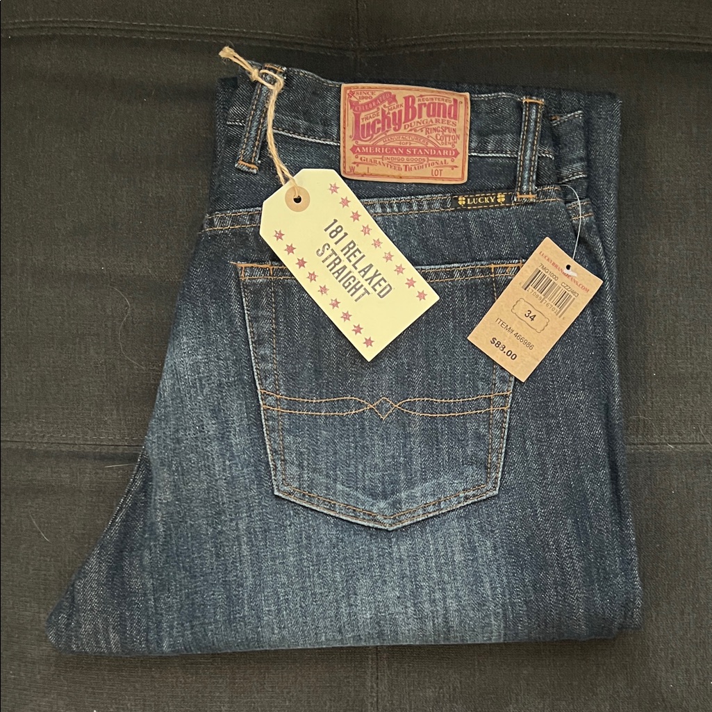 Lucky Brand Mens Relaxed Fit Denim Jeans 34w31l Lucky Brand Mens Relaxed Fit Denim Jeans 34w31l